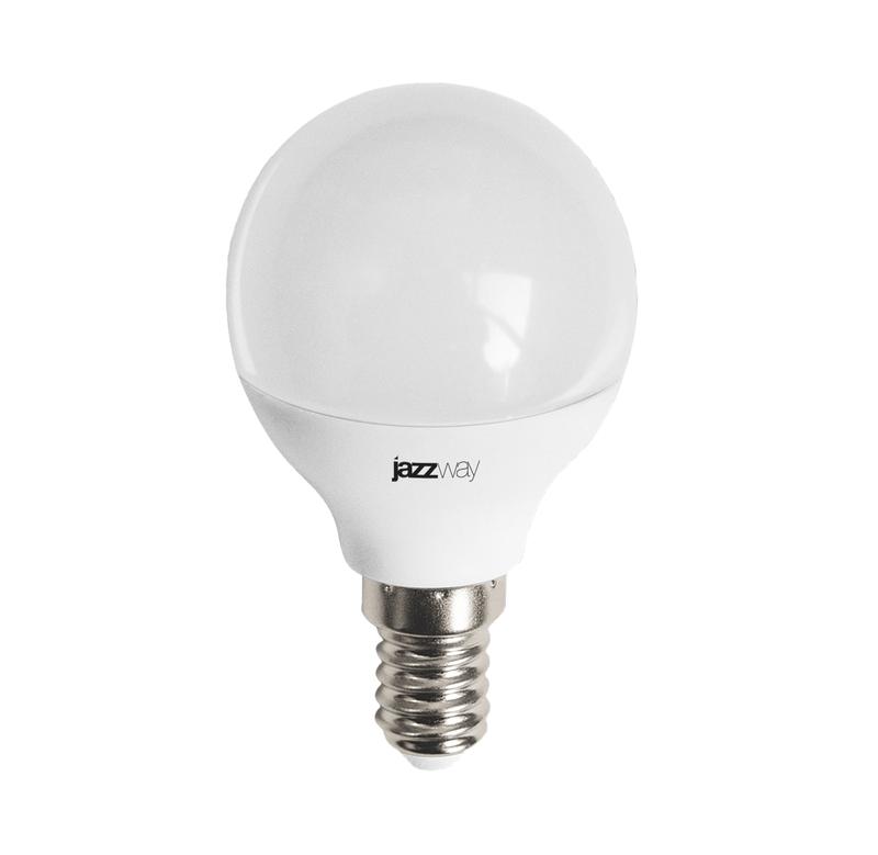 Лампа светодиодная JAZZWAY PLED-LX шар 8W E14 4000K купить с доставкой по РФ