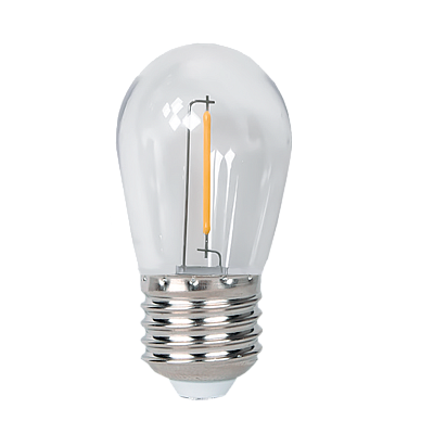 Лампа светодиодная JAZZWAY PLED-ECO филаментная груша 1W E27 2700K