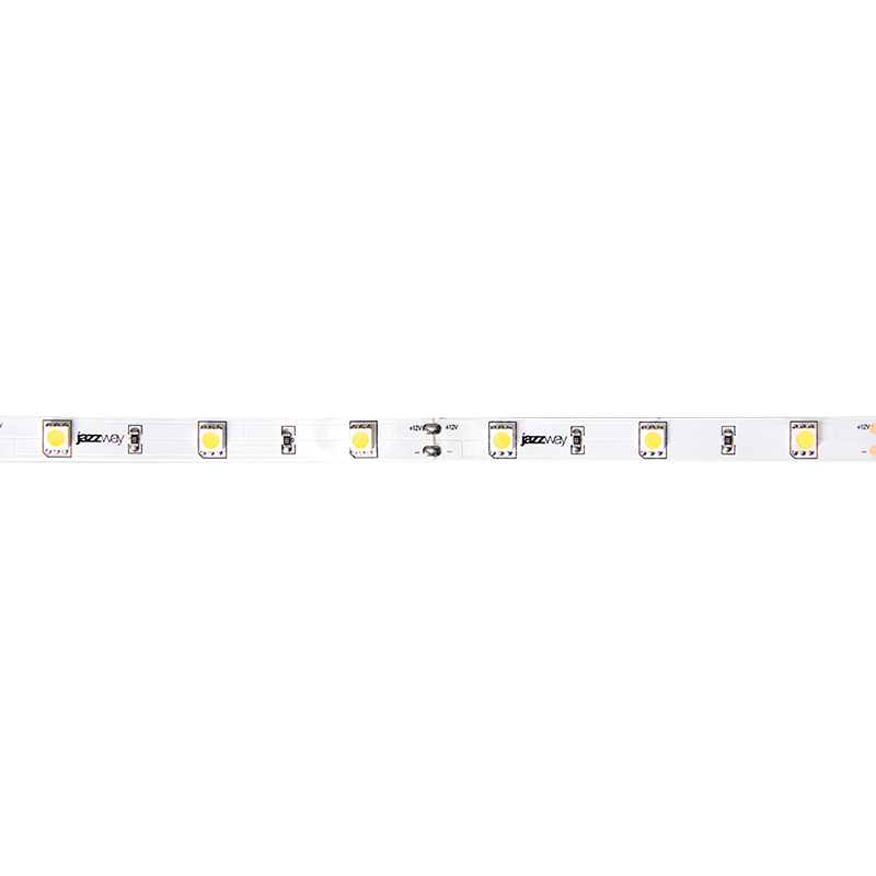 Лента светодиодная JAZZWAY PLS LEDx60/м 1м 6Вт/м 12В теплый белый IP20 (5м)