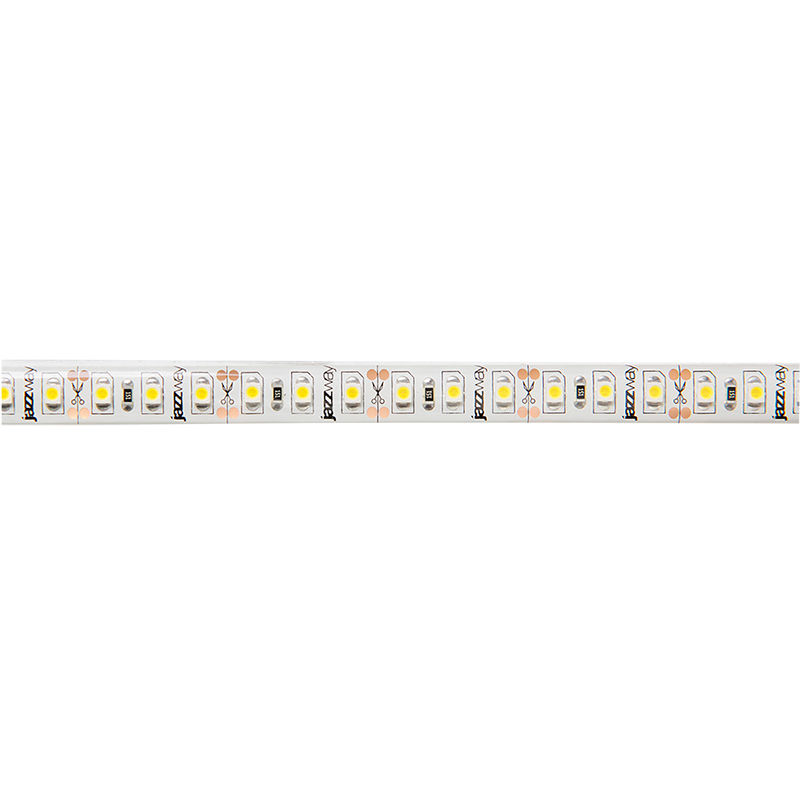 Лента светодиодная JAZZWAY PLS LEDx120/м 1м 10Вт/м 12В белый IP20 (5м)
