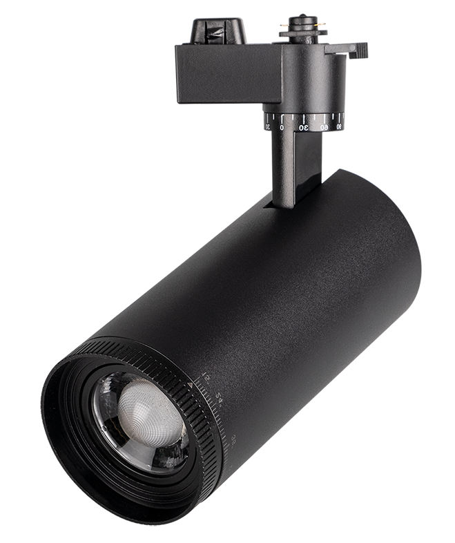 Светильник Jazzway PTR 0728 ZOOM 28w 4000K 15-60 градусов BL чёрный IP40
