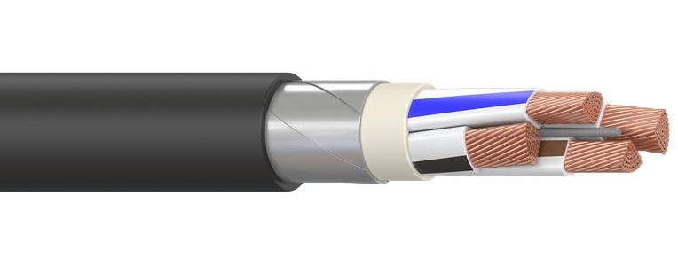 Кабель ВБШвнг(А)-LS 4х50-1 (мн)  ГОСТ медный силовой бронированный