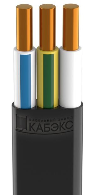 Кабель ВВГ-Пнг(А)-LS 3х2.5 ОК (N PE) 0.66кВ (бухта 5м) купить с доставкой по РФ