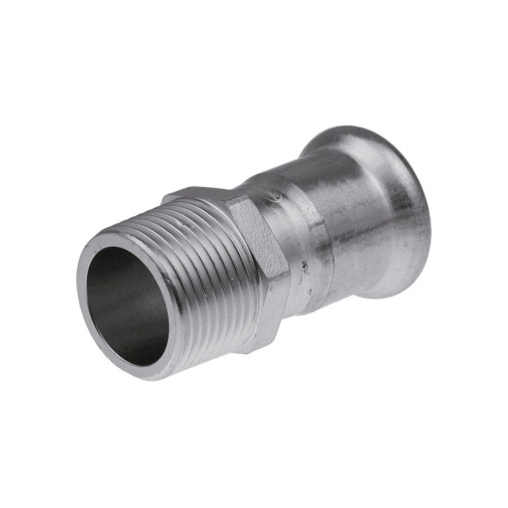 Соединитель с наружной резьбой KAN-Therm Inox - 15xR1/2 press купить с доставкой по РФ