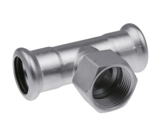 Тройник с внутренней резьбой press KAN-Therm Inox -15xRp1/2x15 R2718 (старый арт. 6191592)
