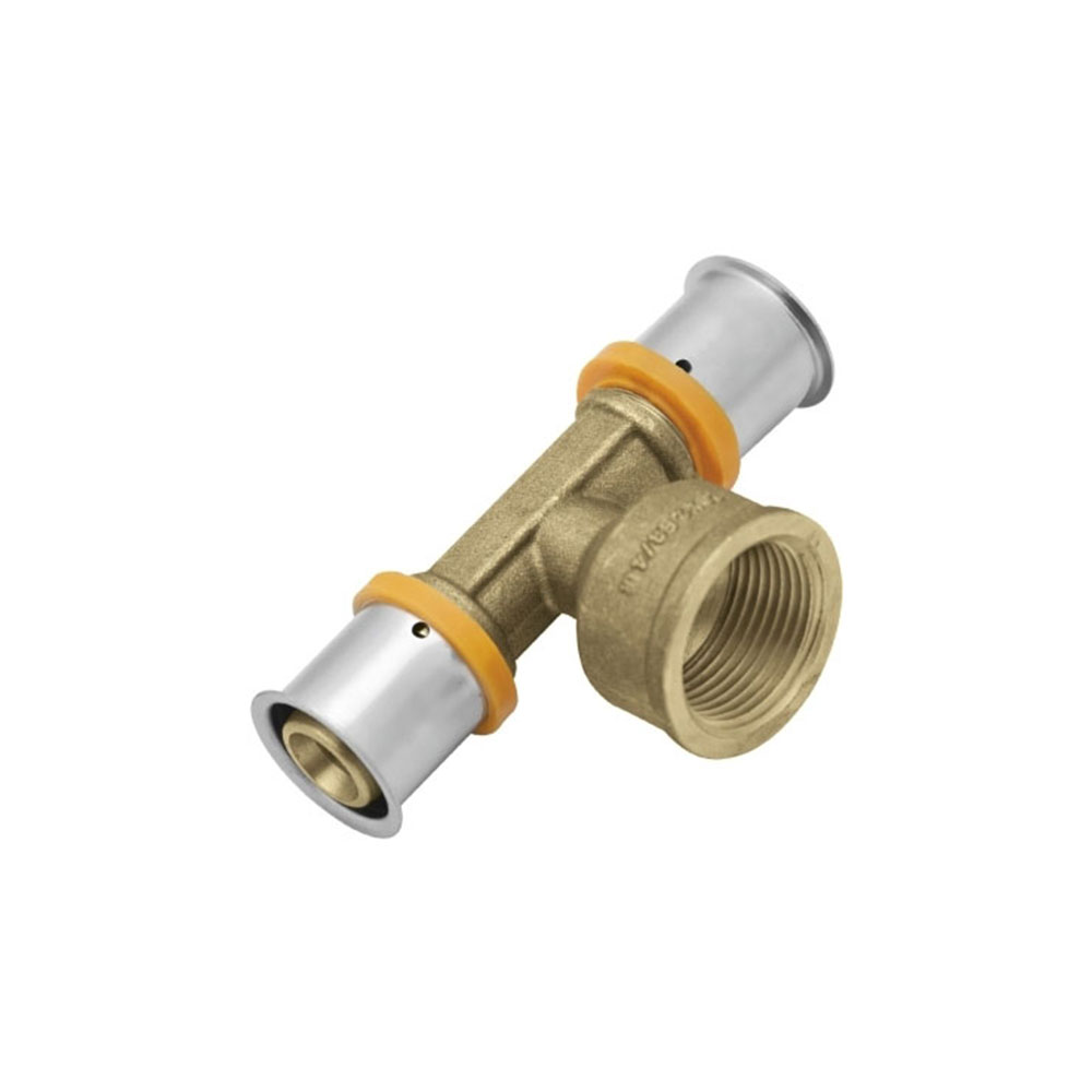 Тройник KAN-Therm Press с внутренней резьбой 20х2/G1/2/20х2
