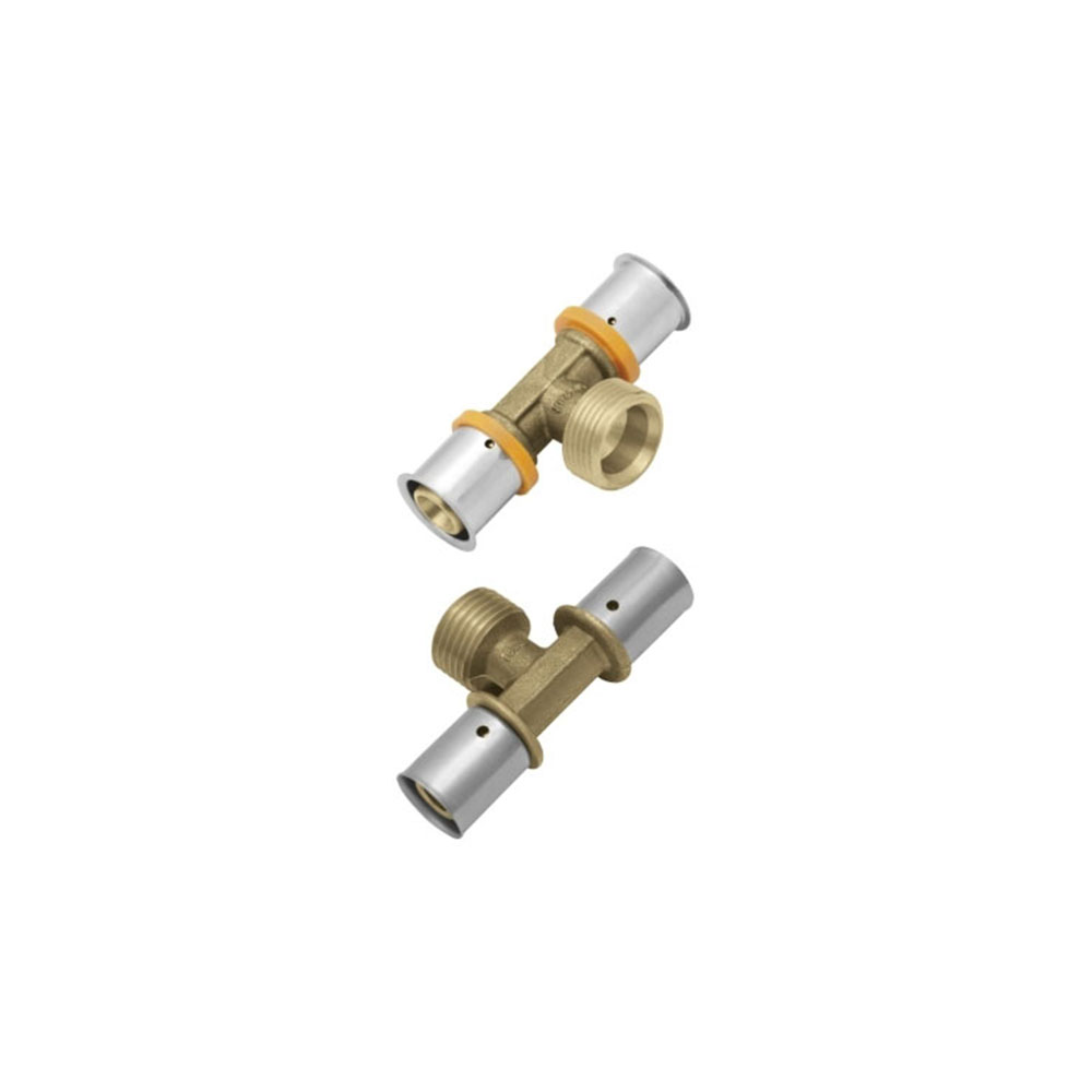 Тройник KAN-Therm Press с наружн.резьбой 25xG3/4"x25