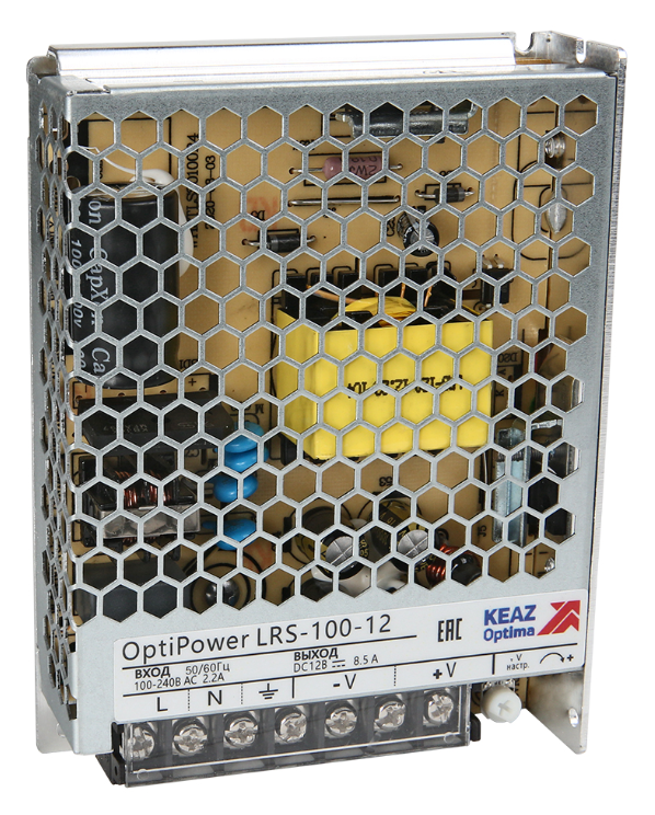 Блок питания панельный КЭАЗ OptiPower LRS 100-12 8.5A купить с доставкой по РФ