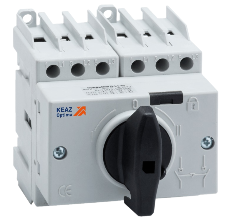 Выключатель-разъединитель реверсивный КЭАЗ OptiSwitch DI-25-3C