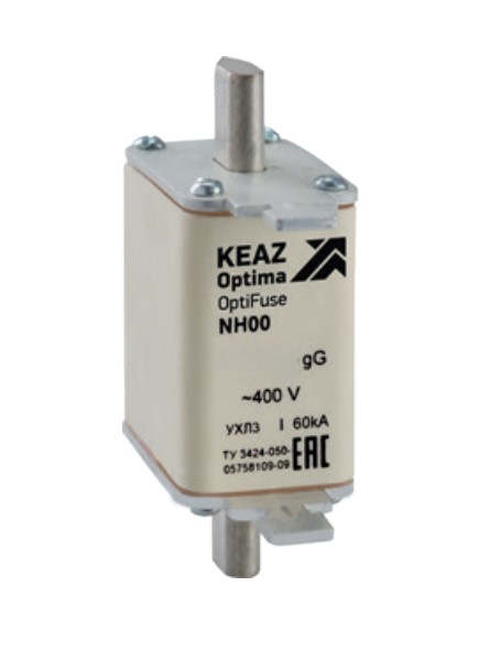 Вставка плавкая КЭАЗ OptiFuse NH00 100А габарит 00 400AC УХЛ3