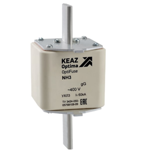 Вставка плавкая КЭАЗ OptiFuse NH3 100А габарит 3 400AC УХЛ3