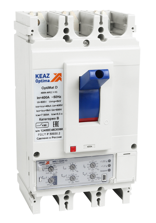 Выключатель автоматический КЭАЗ OptiMat D400H-MR2.1-У3