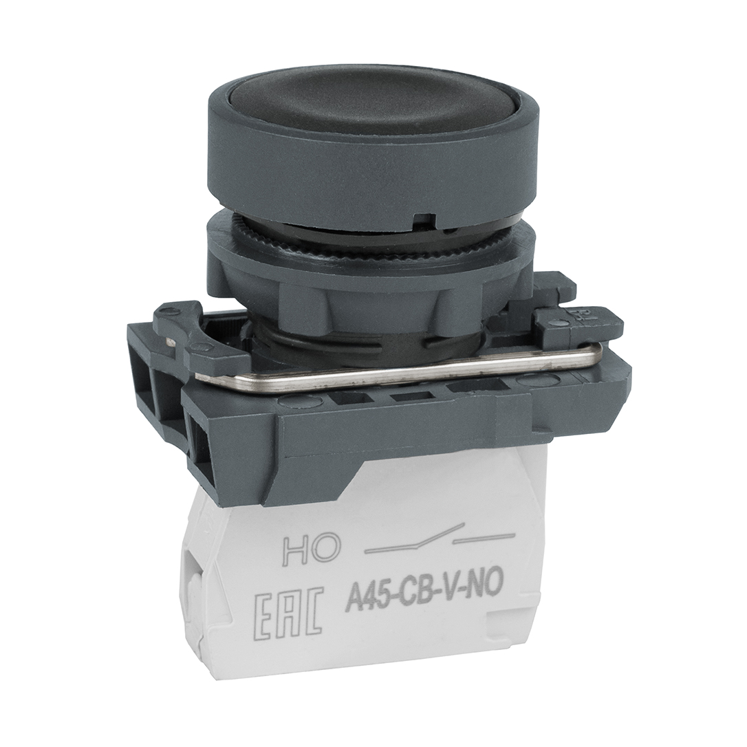 Кнопка КЭАЗ OptiSignal D22 C5-P-210 черн. пластик 1НО XB5AA21