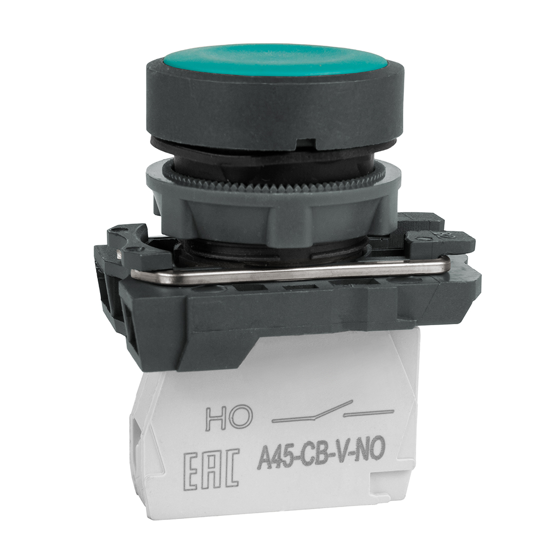 Кнопка КЭАЗ OptiSignal D22 C5-P-310 зел. пластик 1НО XB5AA31 332181