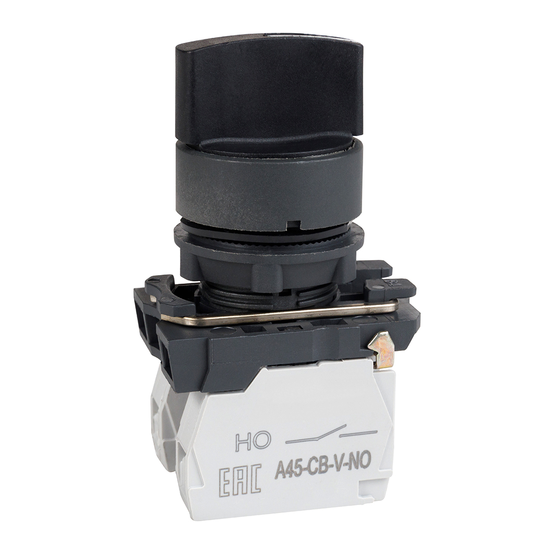 Переключатель КЭАЗ OptiSignal D22 C5-S-25 2 положения пластик 1НО+1НЗ XB5AD25 332185