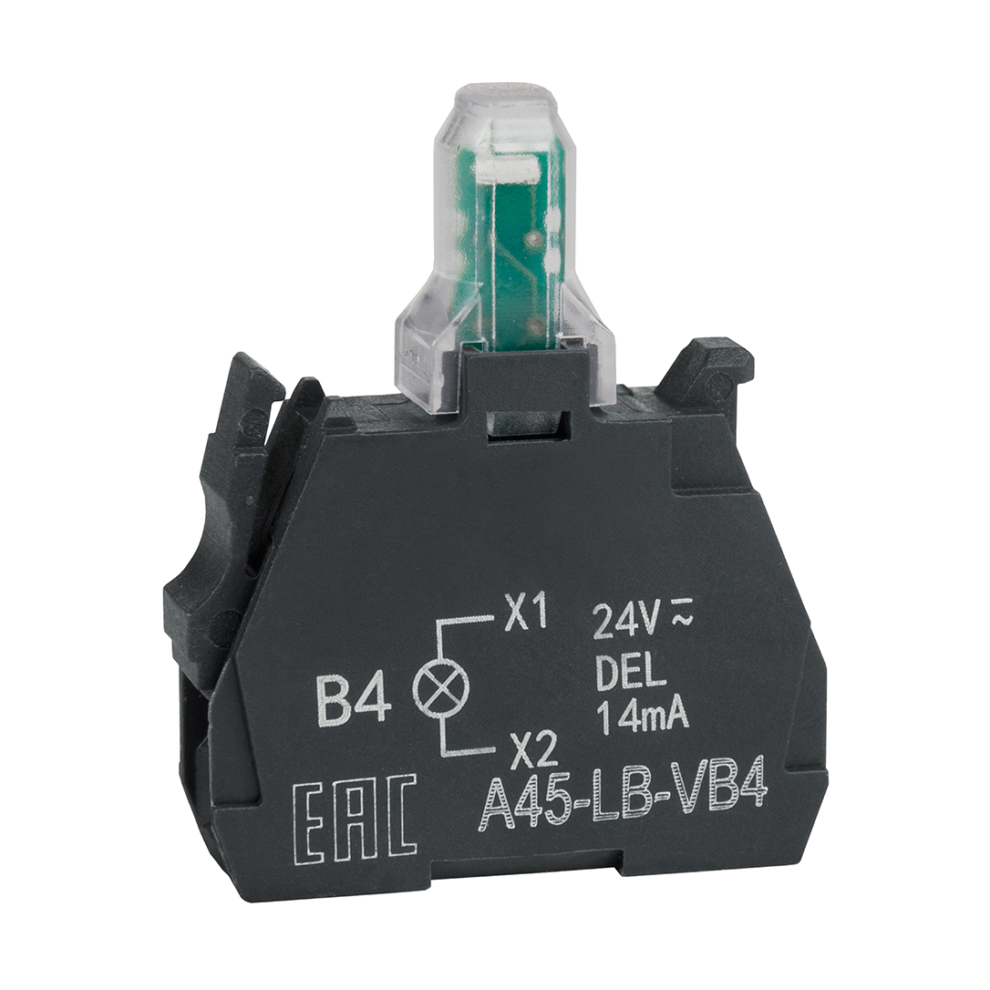 Световой блок КЭАЗ OptiSignal D22 A45-LB-VB4 красный 24VACDC ZBVB4