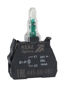 Блок световой КЭАЗ OptiSignal D22 A45-SB-VB5 желтый 24 В AC/DC с защитой от наводок ZBVB5