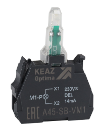 Световой блок КЭАЗ OptiSignal D22 A45-SB-VM3 зеленый 110-230 В AC/DC с защитой от наводок ZBVM3