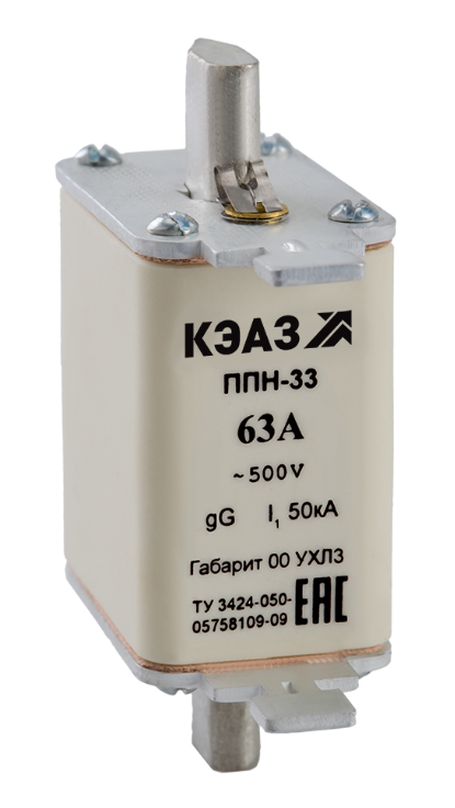 Вставка плавкая КЭАЗ ППН-33-X3-00-25А-УХЛ3