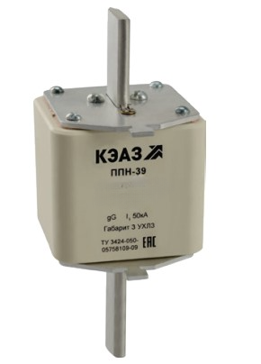 Вставка плавкая КЭАЗ ППН-39-X0-3-160А-УХЛ3