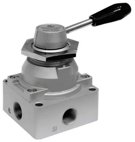 Пневмораспределитель поворотный Kipvalve 4/3 G 1/2 серия E