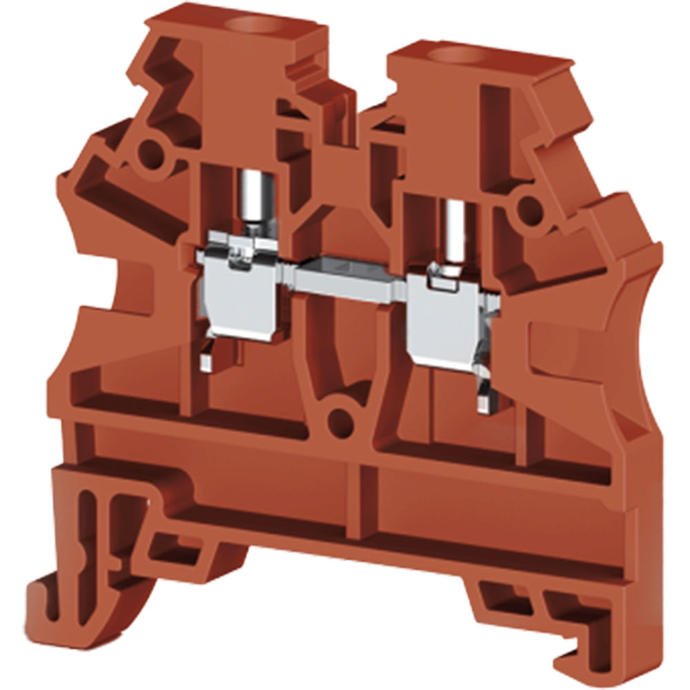 Клеммник Klemsan AVK2,5 RD (красный) на DIN-рейку 2,5мм.кв.