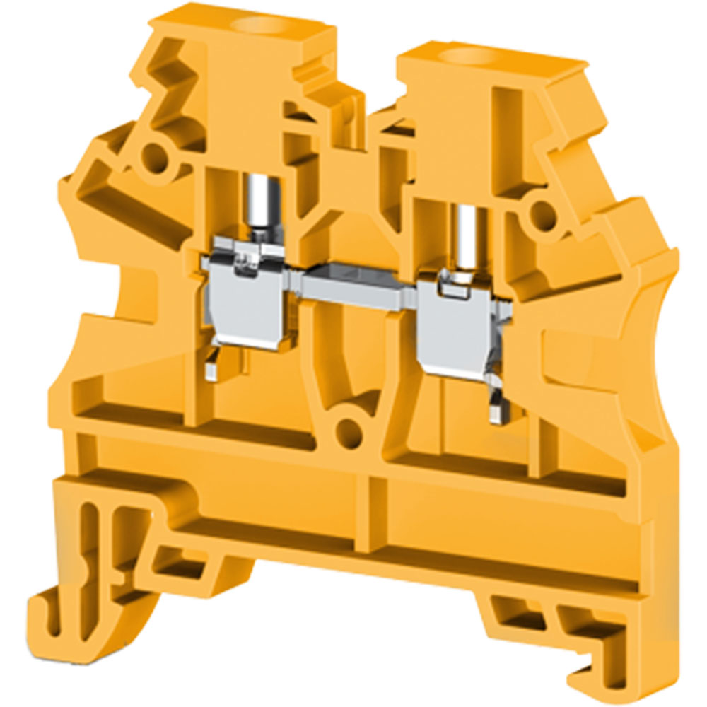 Клеммник Klemsan AVK2,5 RD (желтый) на DIN-рейку 2,5мм.кв.