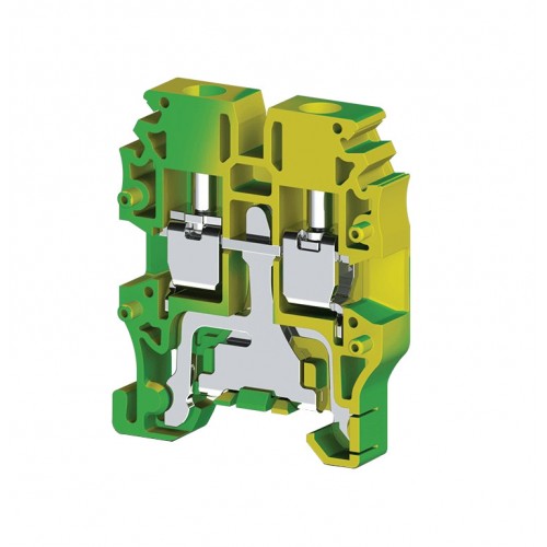Миниклеммник Klemsan MVK2,5T (земля) винтовой 2,5 мм.кв.