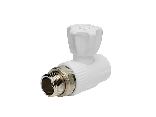 Кран шаровый для радиаторов КОНТУР PP-R прямой D25-3/4" н/р