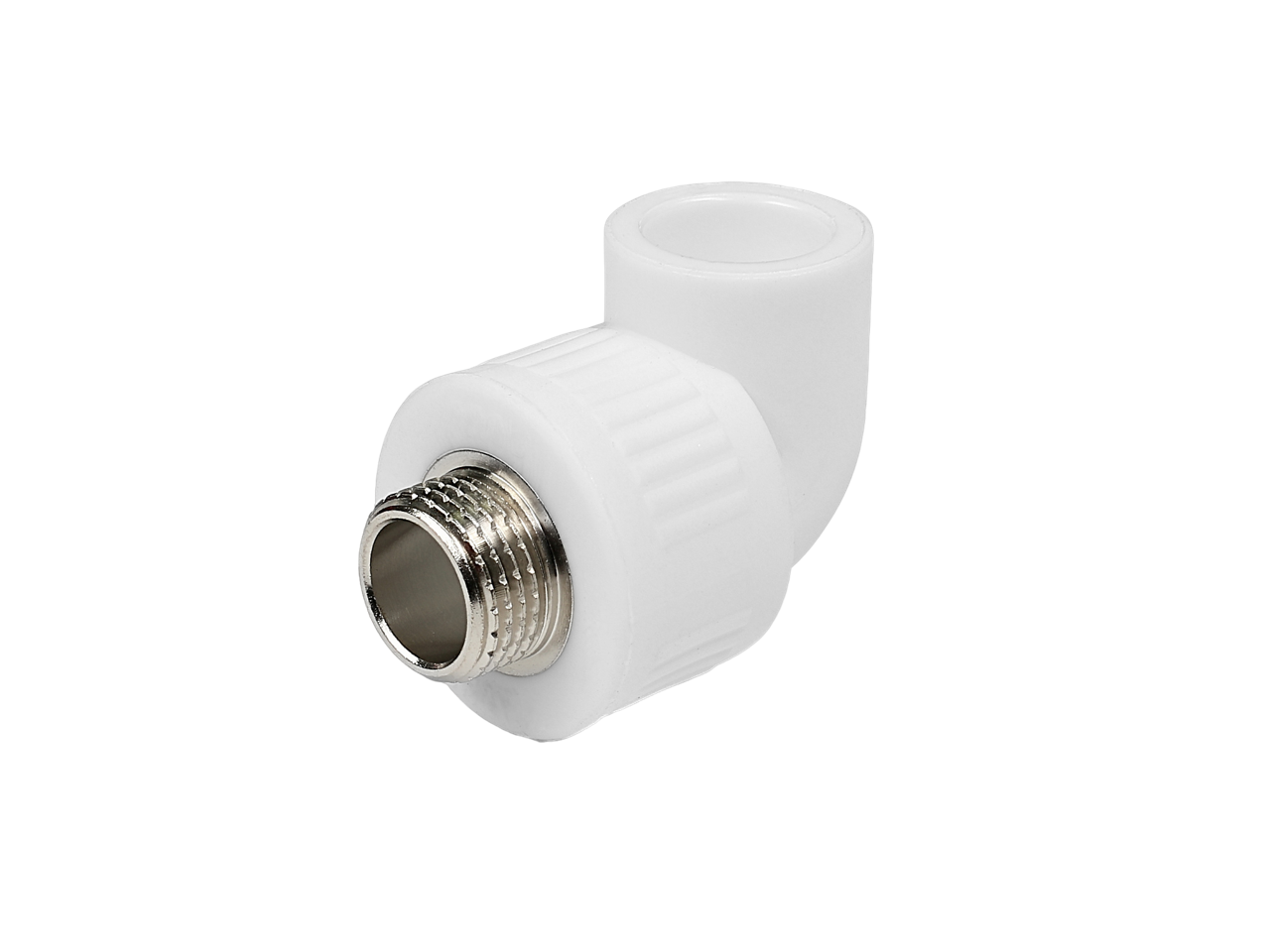 Угольник полипропиленовый комбинированный 90° КОНТУР PP-R D20-1/2"