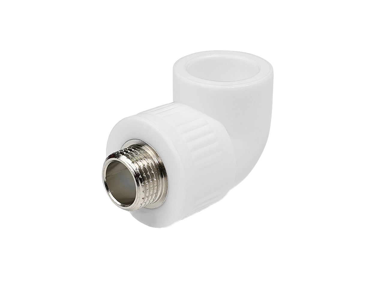 Угольник полипропиленовый комбинированный 90° КОНТУР PP-R D20-3/4"