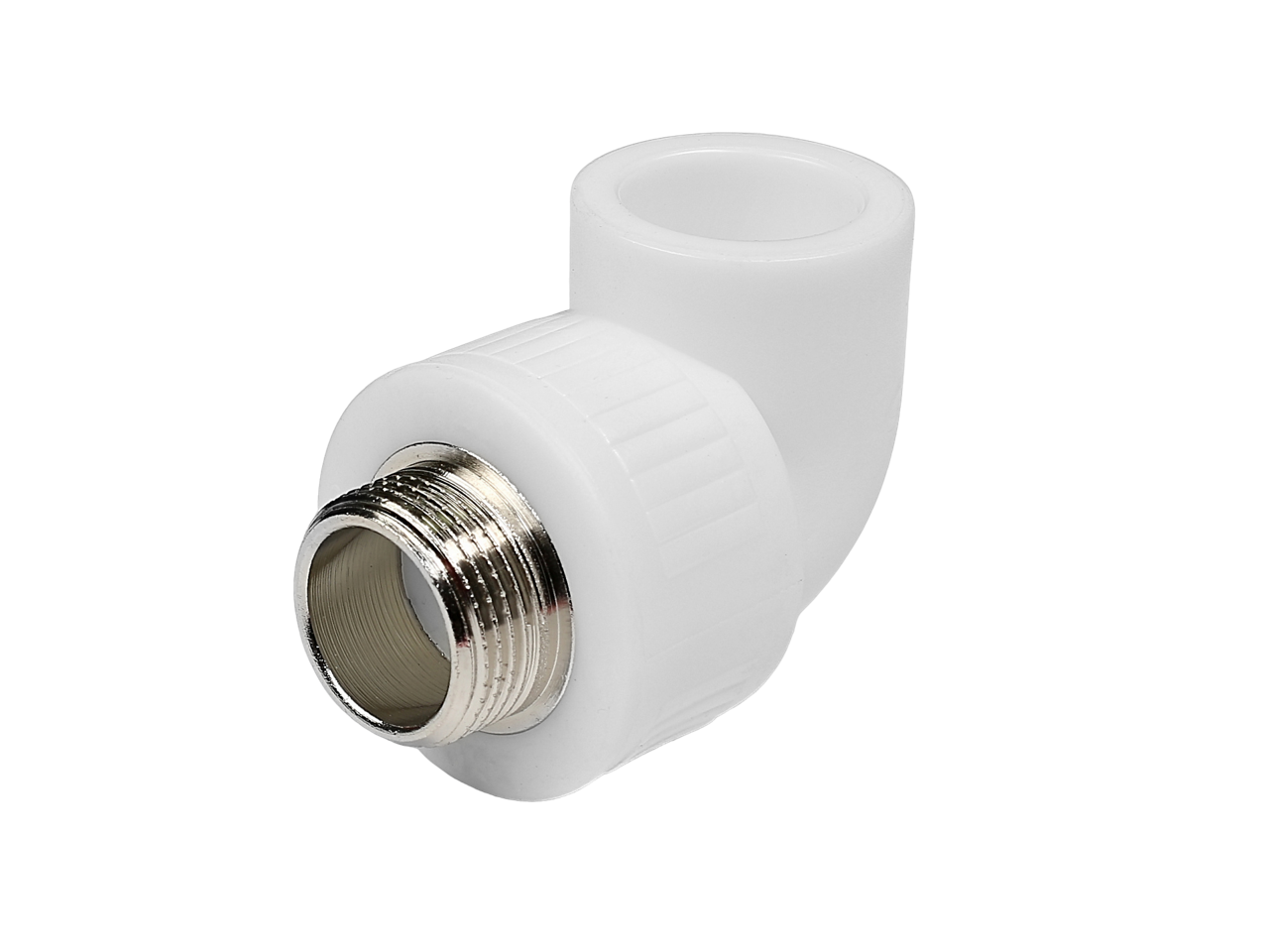 Угольник полипропиленовый комбинированный 90° КОНТУР PP-R D25-1/2"