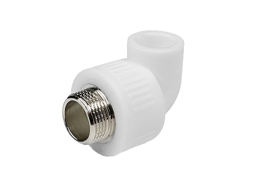 Угольник полипропиленовый комбинированный 90° КОНТУР PP-R D25-3/4"