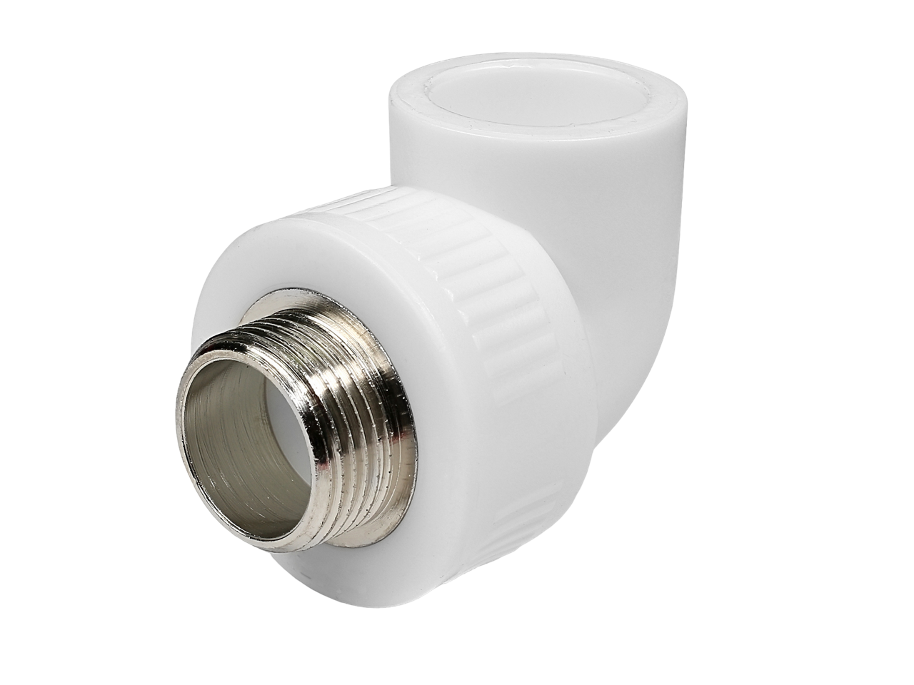 Угольник полипропиленовый комбинированный 90° КОНТУР PP-R D32-3/4"