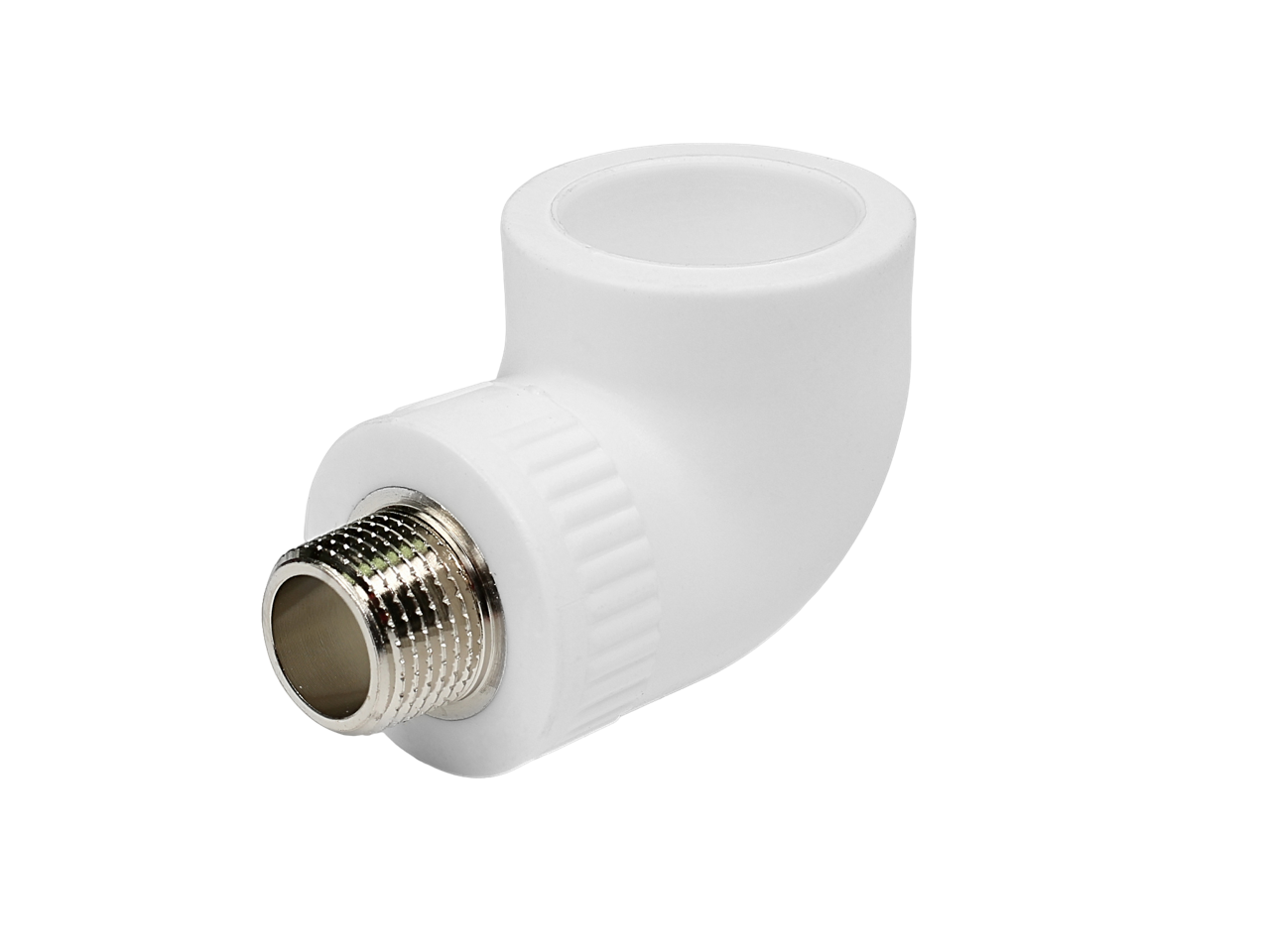 Угольник полипропиленовый комбинированный 90° КОНТУР PP-R D32-1"