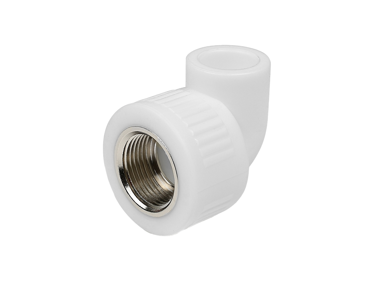Угольник полипропиленовый комбинированный 90° КОНТУР PP-R D20-1/2" в/р