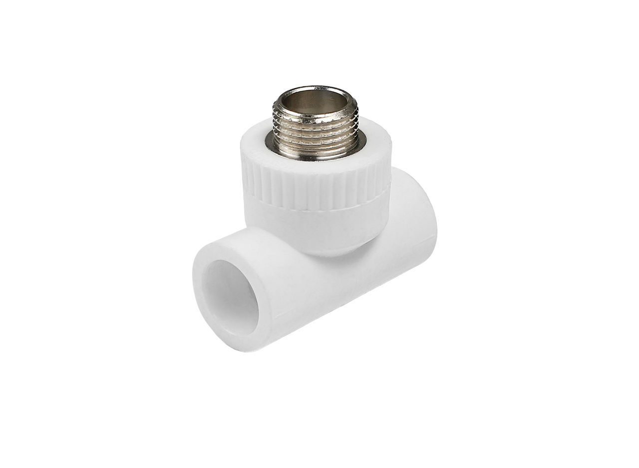 Тройник полипропиленовый комбинированный КОНТУР PP-R D20-1/2" н/р