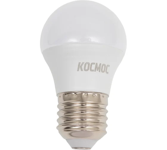 Лампа светодиодная КОСМОС 14Вт Шар 45 E27 6500К 174-265В