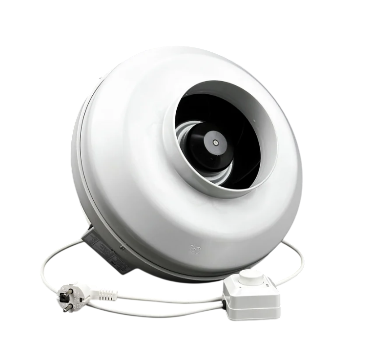 Вентилятор канальный круглый ВКК-100 EC с регулятором скорости купить с доставкой по РФ