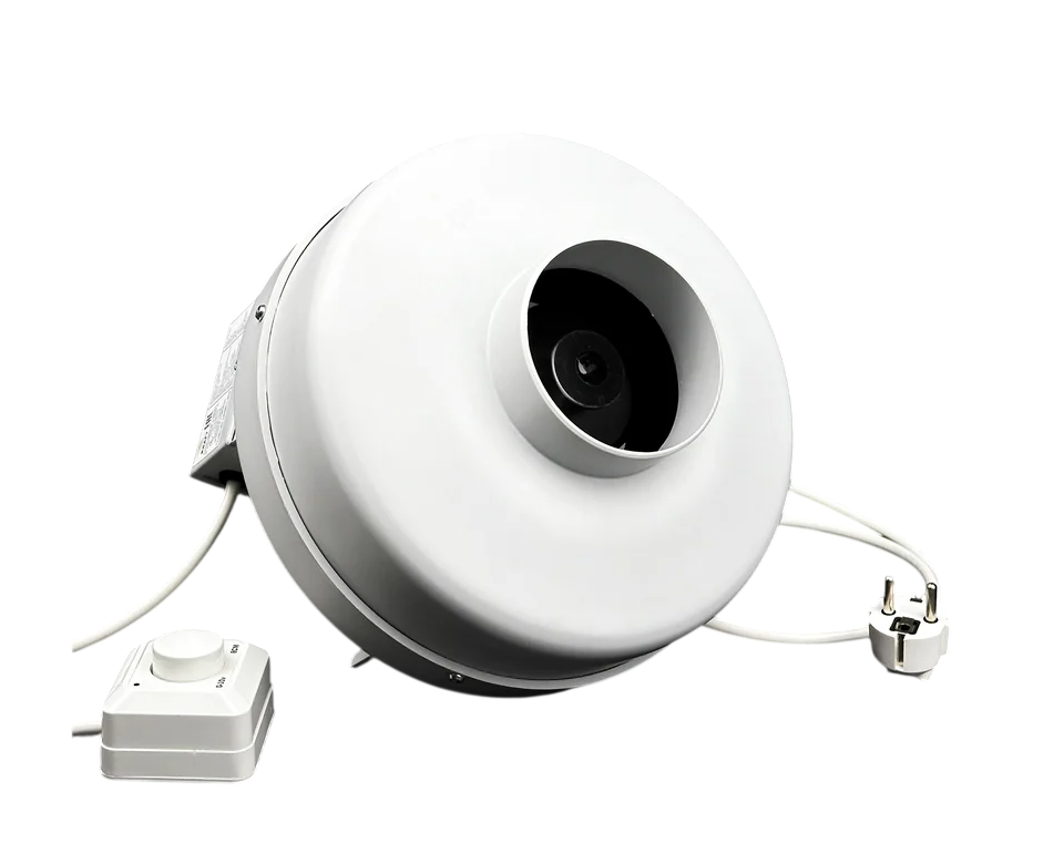 Вентилятор KRAFTAIR канальный круглый ВКК-200 EC с регулятором скорости купить с доставкой по РФ