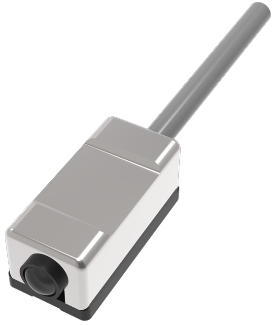 Магнитный датчик прямоугольный LANBAO заподлицо двухпроводный DC 10..30 DC NO Fe+PBT  PVC 2 м IP67