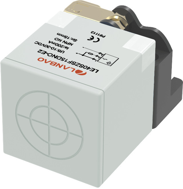 Индуктивный датчик LANBAO 15 мм, прямоугольный, незаподлицо, 15…30 DC, 0…10 V, , PBT, разъем M12, IP67