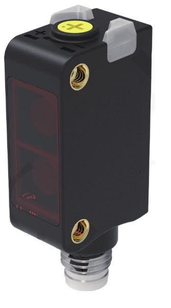 Оптический датчик LANBAO 0.5...25 см, красный светодиод, PNP, NO/NC, ≤2V, PC+ABS, прямоугольный, разъем M8 4-pin, IP67