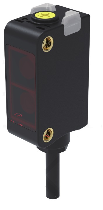 Оптический датчик LANBAO 0.5...25 см, красный светодиод, PNP, NO/NC, ≤2V, PC+ABS, прямоугольный, кабель 2 м, IP67