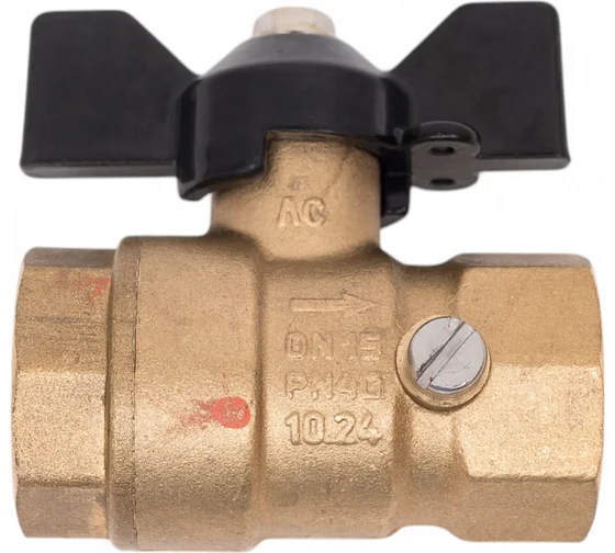 Шаровой кран LD PRIDE Кран д/маном шаровой 1/2''вн - 1/2''вн с бабочкой, со спуском