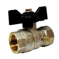 Шаровой кран LD д/ман лат Pride G1/2" Ру16 м/м шар баб LD 44.340.15.2