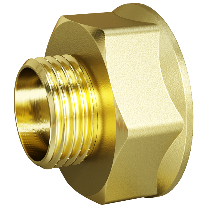 Переход LD Pride DN 50х40 (2"ВР х 1 1/2"НР) латунь