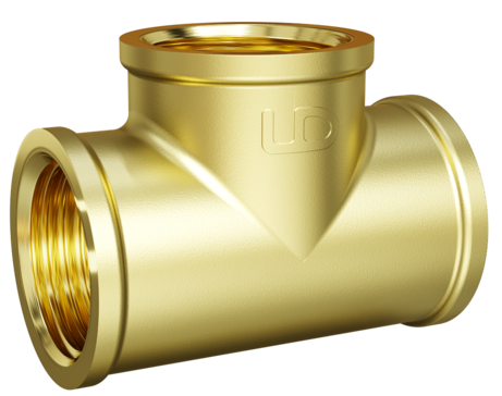 Тройник LD Pride DN50 (2") ВР/ВР/ВР латунь