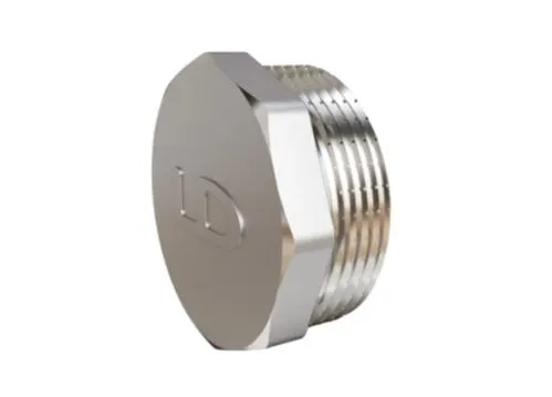 Пробка LD Pride DN40 (1 1/2") НР латунь никель