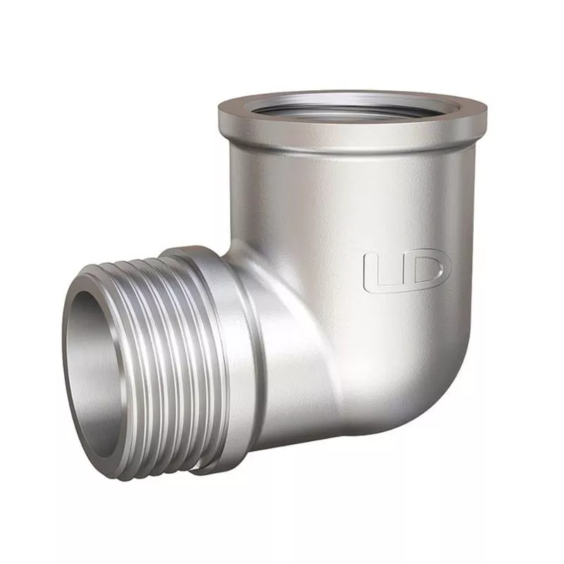 Угол 90 гр LD Pride DN25 (1") ВР/НР латунь никель